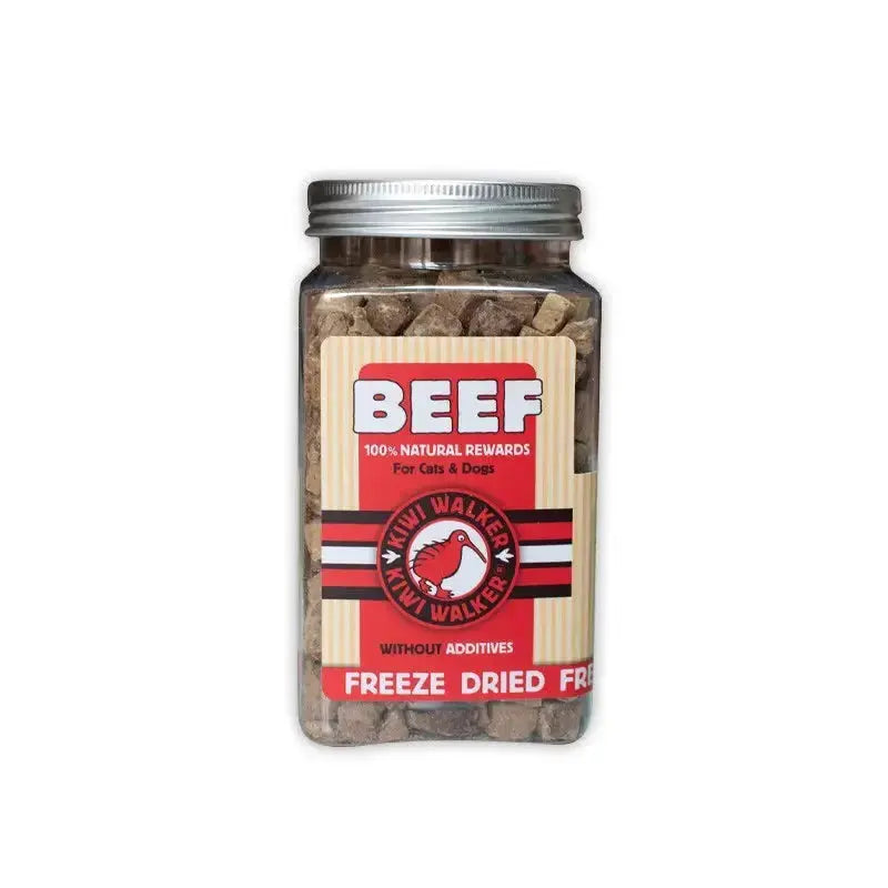 Friandises lyophilisées pour chien 100% bœuf, récompense naturelle et savoureuse adaptée au dressage.