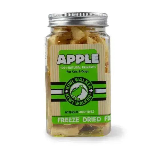Friandises lyophilisées pour chien 100% pomme, snack naturel sans additifs pour récompenser votre compagnon.