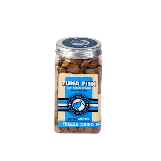 Friandises lyophilisées pour chien 100% thon, snack naturel riche en protéines et oméga-3 pour récompenser votre compagnon.