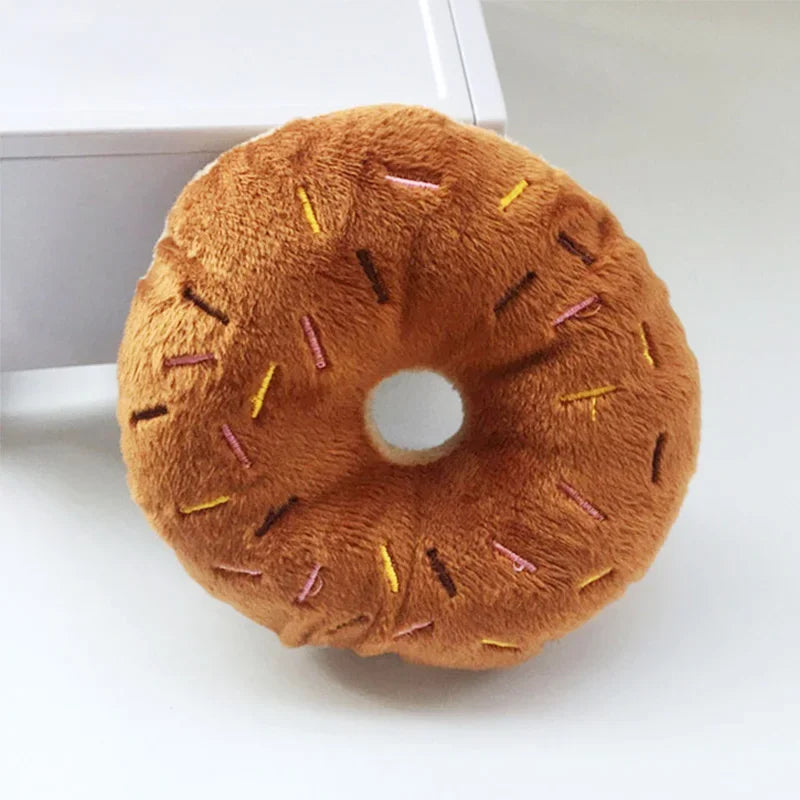 Jouet couineur en forme de donut pour chien