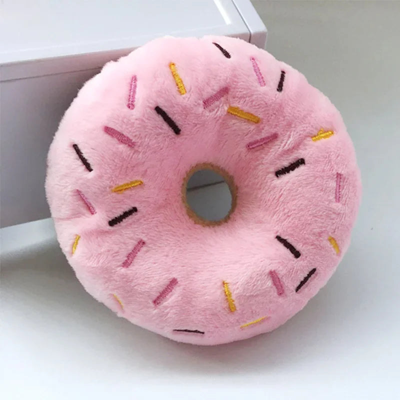 Jouet couineur en forme de donut pour chien