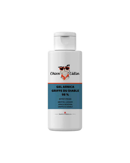 Gel arnica et griffe du diable 98% effet froid | Chien Calin - Chien câlin | Soins et accessoires pour chien