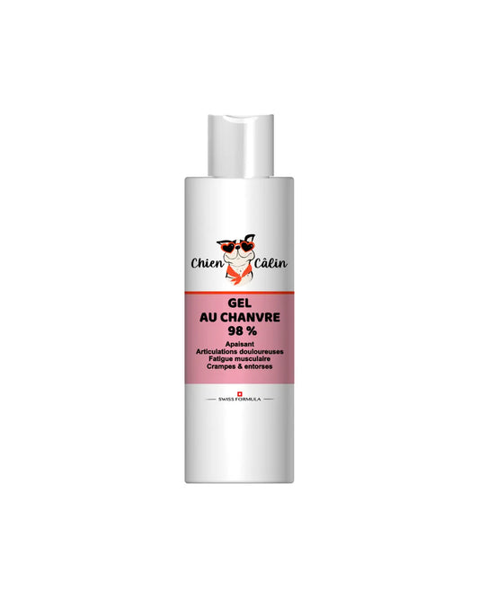 Gel au chanvre 98 % Idéal articulations / muscles | Chien Calin - Chien câlin | Soins et accessoires pour chien