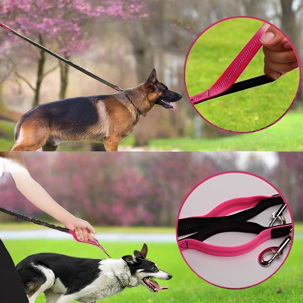 HandFreeDogLeash™ - Rose - CHIEN CALIN